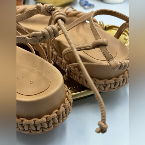 🆕 AJE 🧿 NWOT Tryphena Platform Twist Sandal, Beige - SIZE 38 - Picture 7 of 16